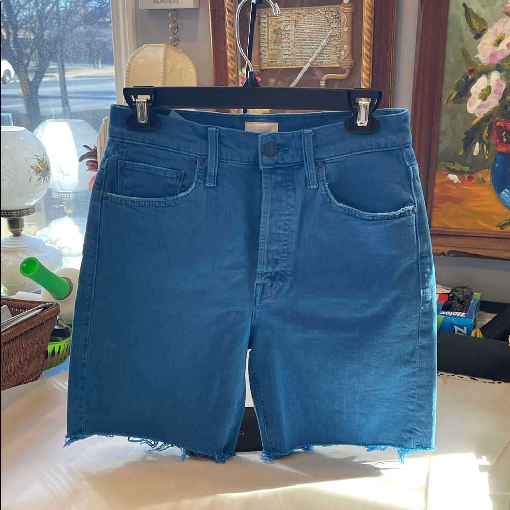 Mother The Tripper Cut Off Fray Jeans in Daphne Wash Size 25 High Waist